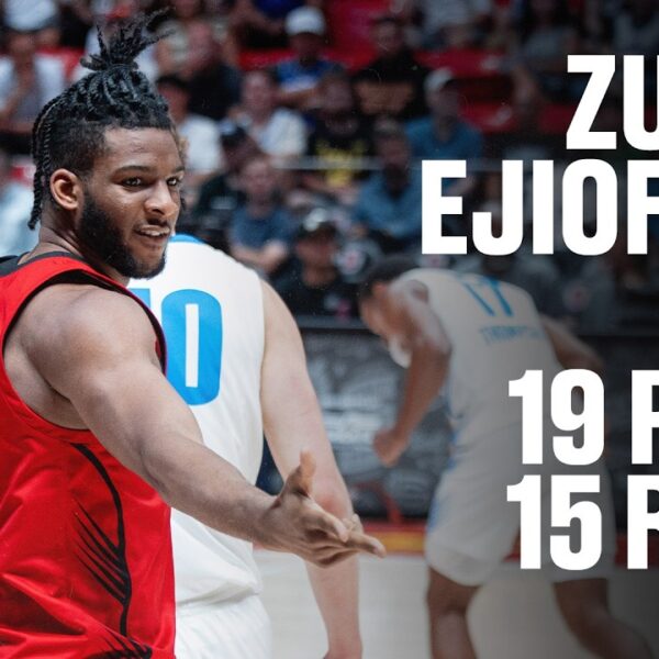 Zuby Ejiofor hits big double-double in Hawks Summer League Win Highlights & Postgame Interview